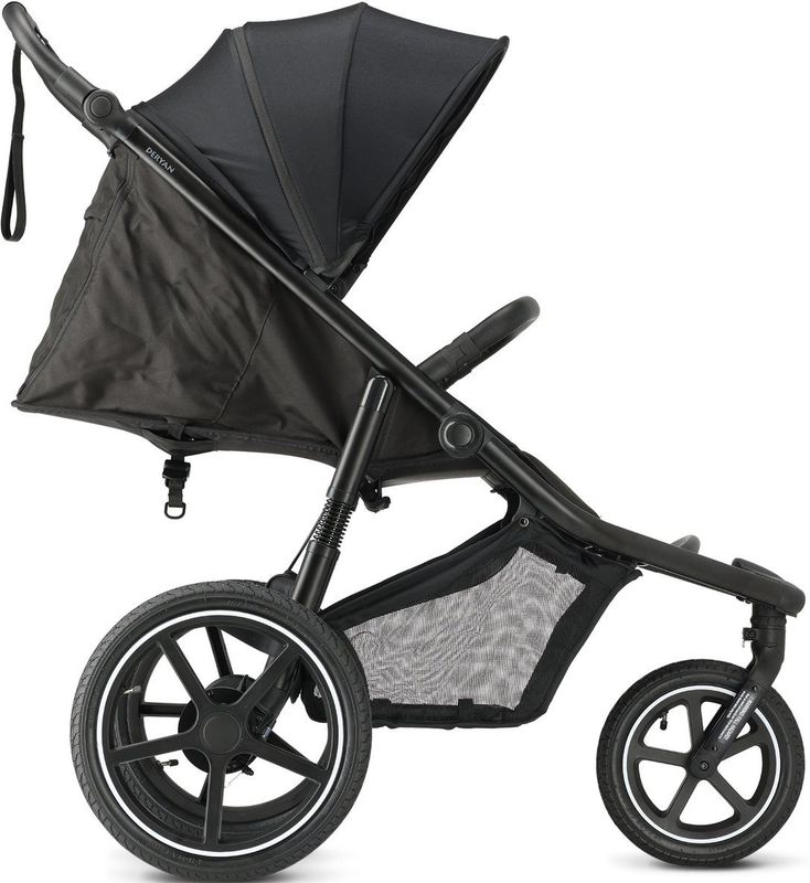 Deryan - Bolt - Jogging Buggy - Zwart - Inclusief Muggennet en Pomp