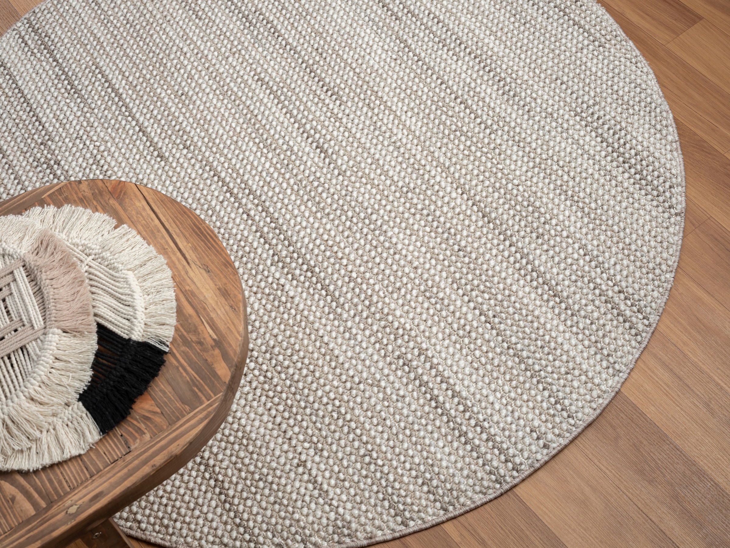 Myflair Möbel & Accessoires Teppich »Ava« rund 7 mm Höhe Uni Farben, meliert, Sisal-Optik, auch in rechteckig erhältlich