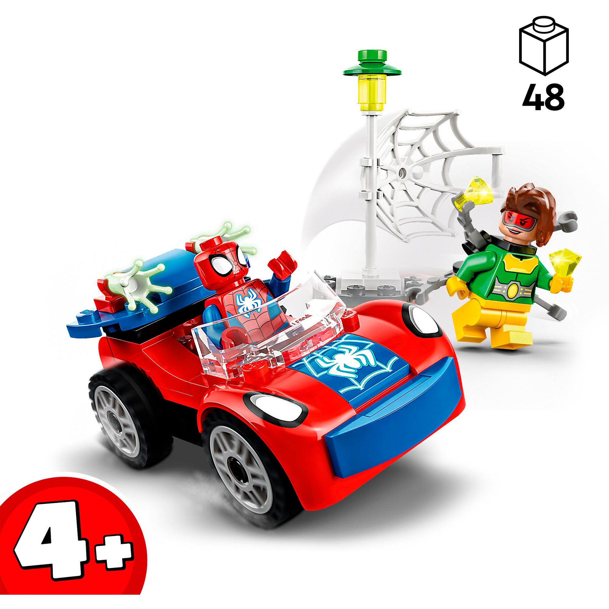 LEGO Konstruktionsspielzeug Marvel Spidey und seine Super-Freunde Spider-Mans Auto und Doc Ock