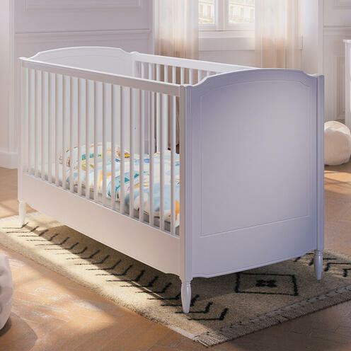 Lit bébé évolutif 70x140 LAFAYETTE Neige - THEO