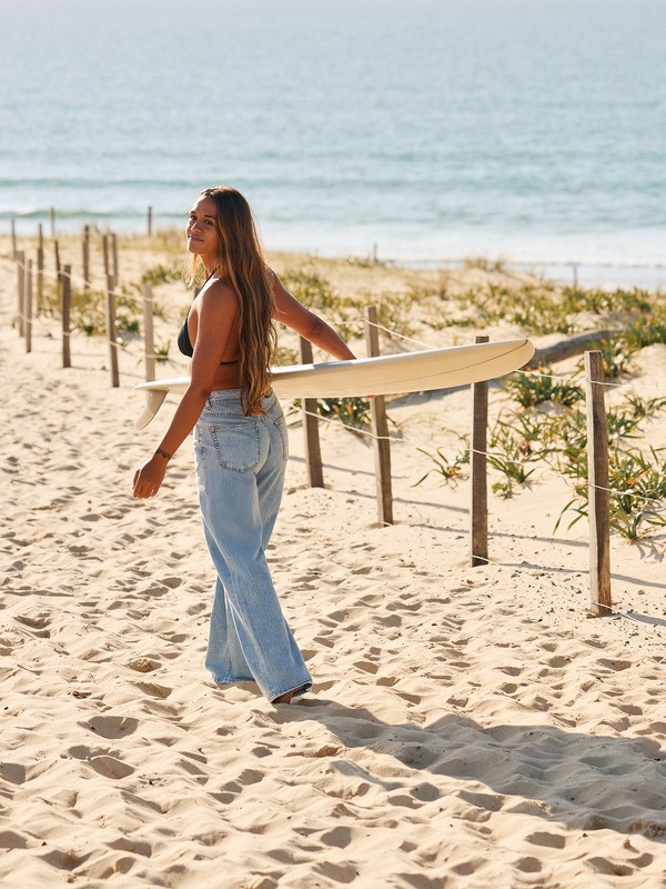 Dawn Patrol Mid Sunbleached Jeans à coupe ample Bleu Femme
