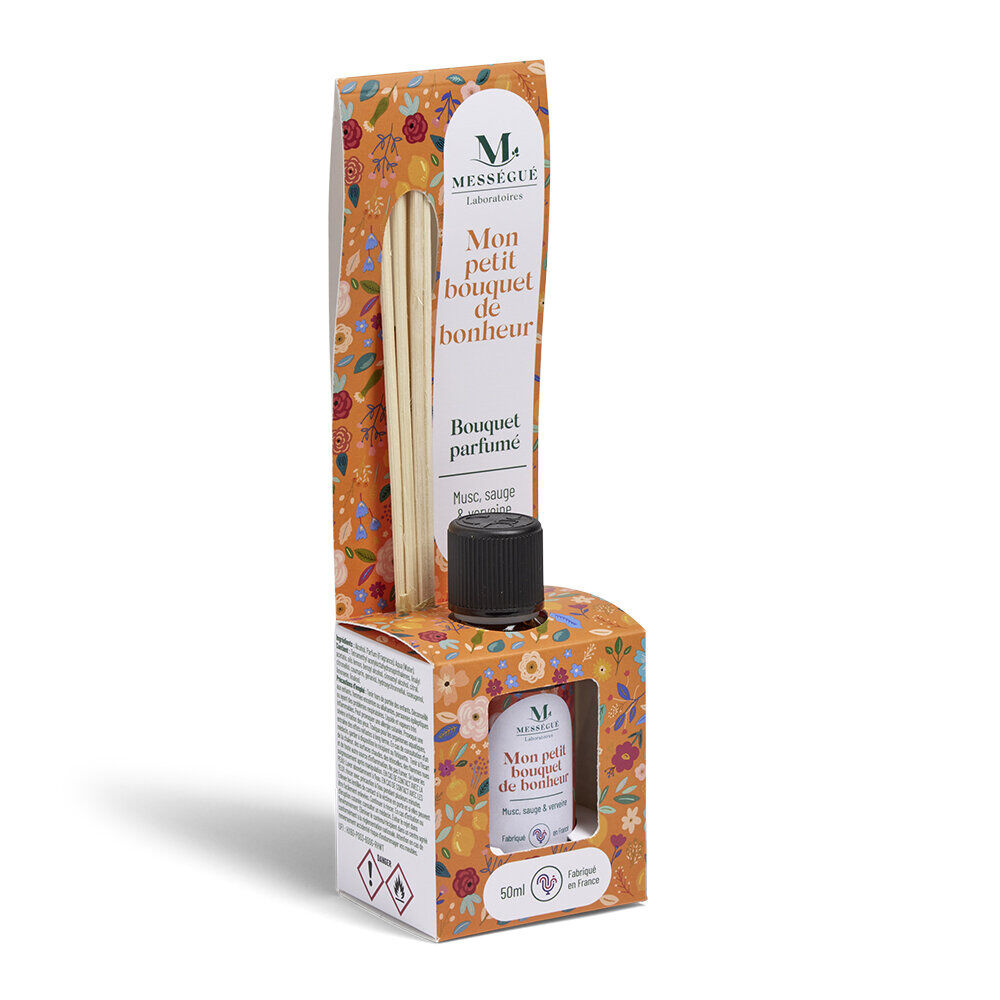 Diffuseur à bâtons Messegué Mon bouquet de bonheur - 50ml