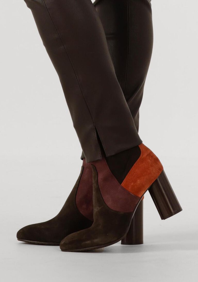 bruine floris van bommel enkellaarsjes sfw-50075 kaci