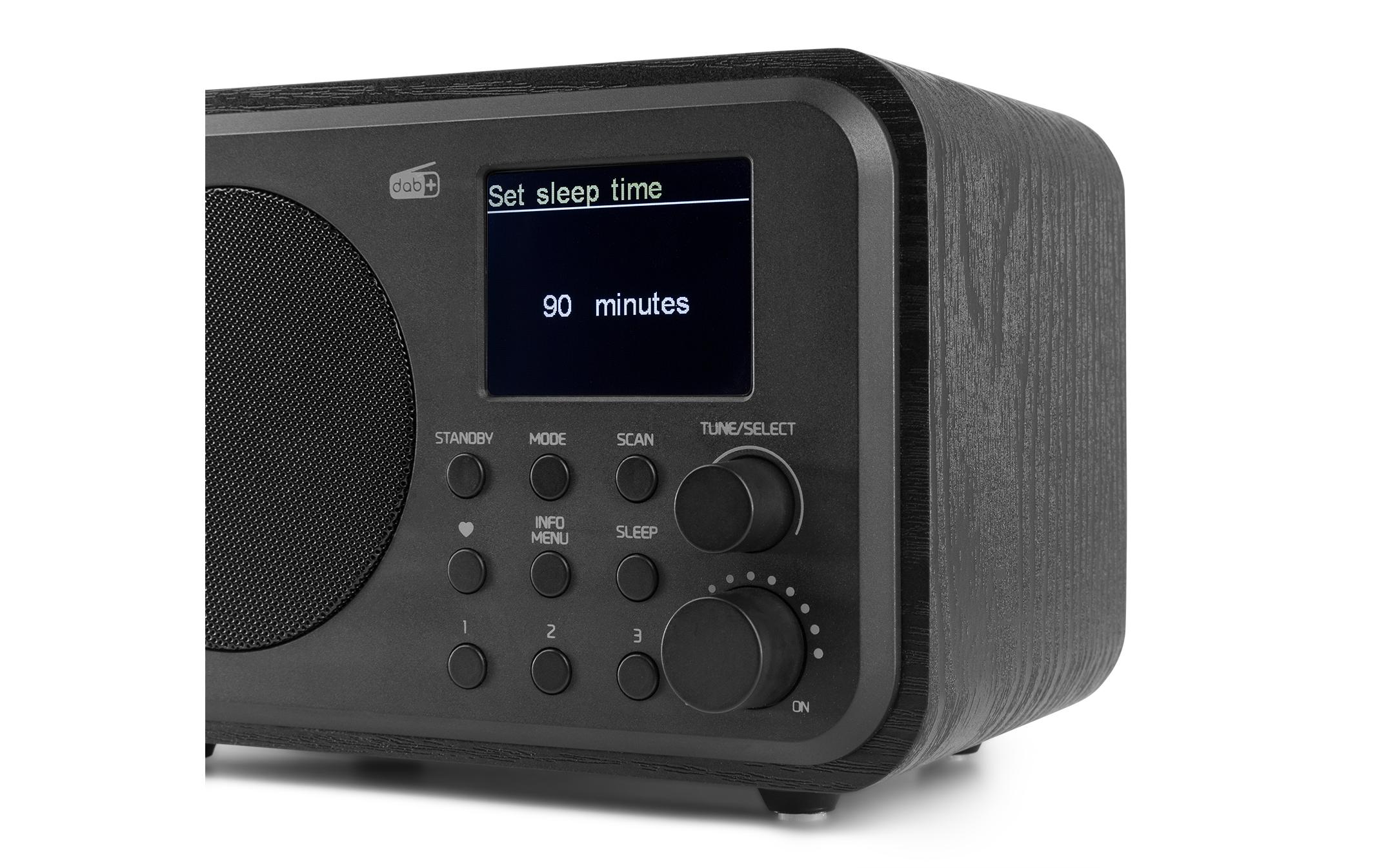 DAB+ Radio Milan SchwarzDAB+ Radio mit Bluetooth