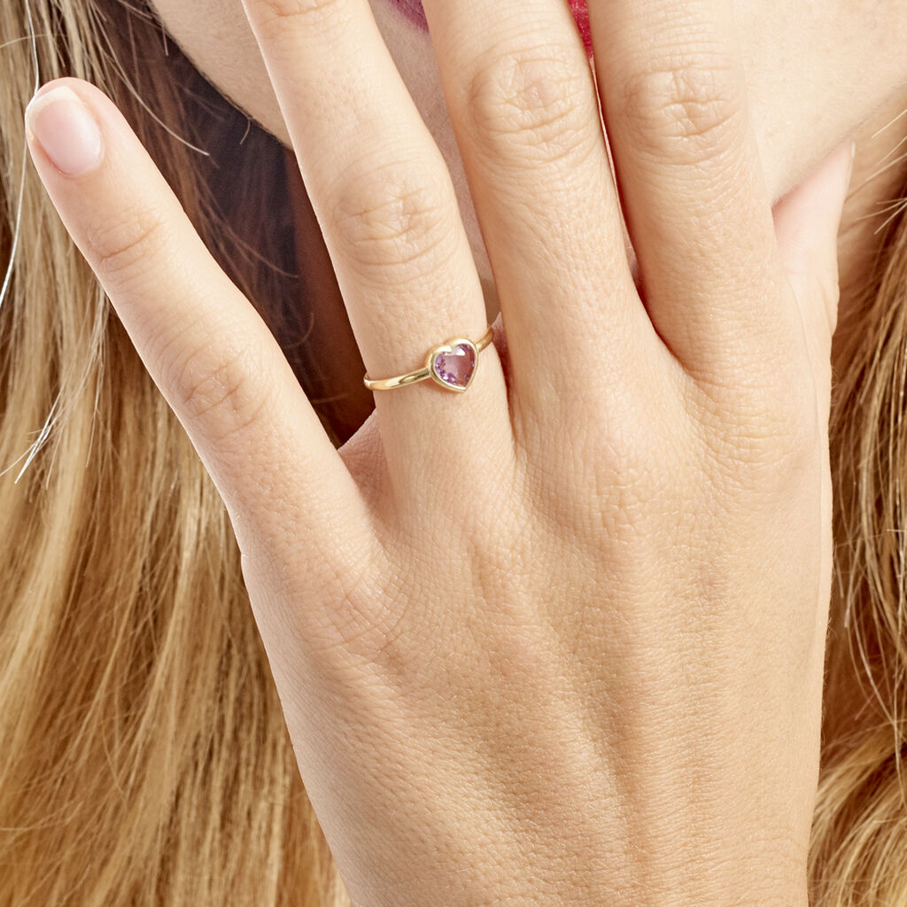 Bague Marsie Or Jaune Améthyste