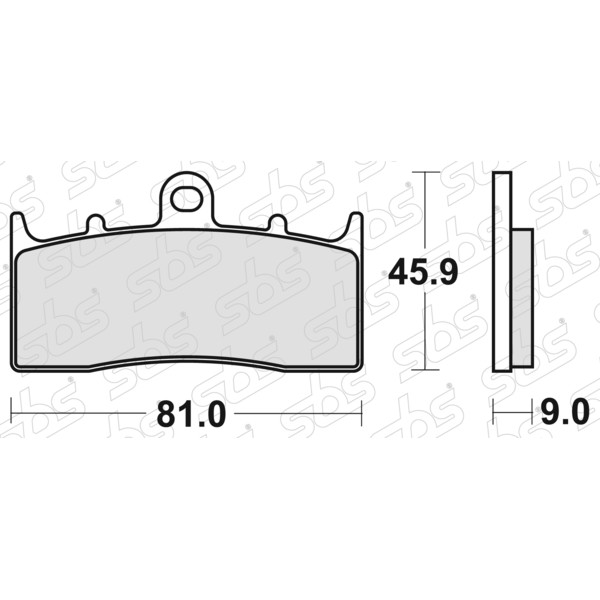 SBS - Plaquettes de frein 778 HF