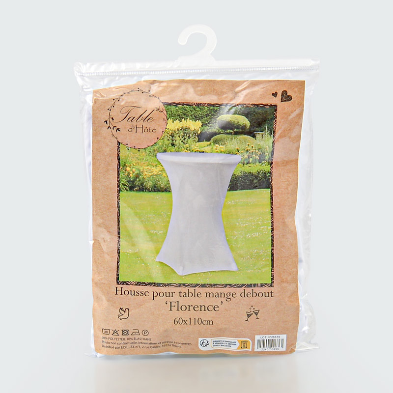 Housse pour table mange debout 'Florence'