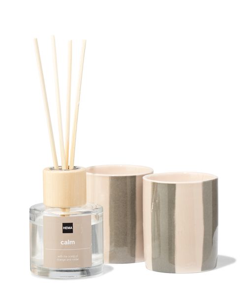 coffret cadeau bougie parfumée et bâtonnets calme
