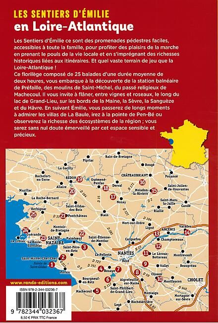 RANDO EDITIONS - SENTIERS EMILIE EN LOIRE ATLANTIQUE