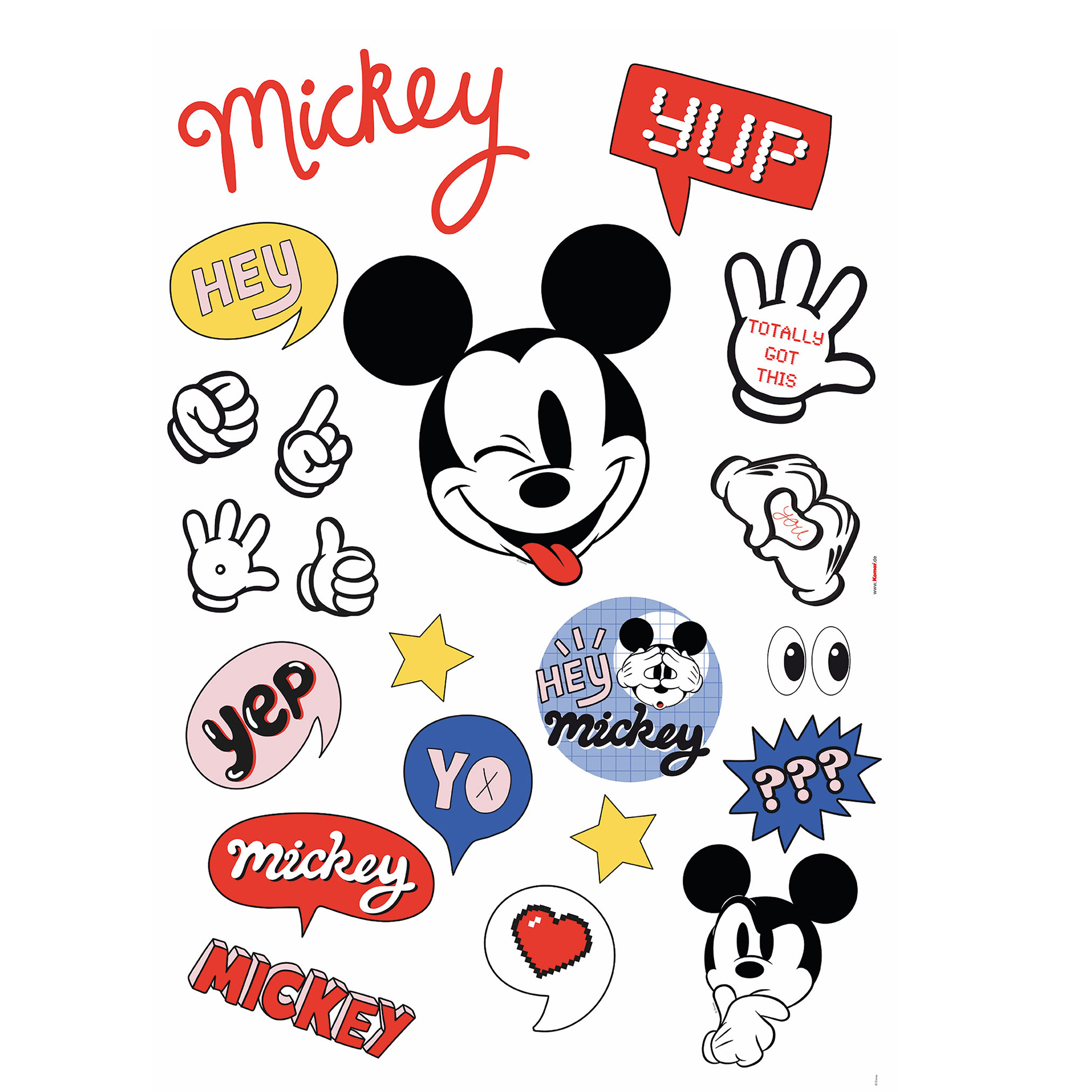 Wandtattoo ITS A MICKEY THING - bunt - 50x70 cm