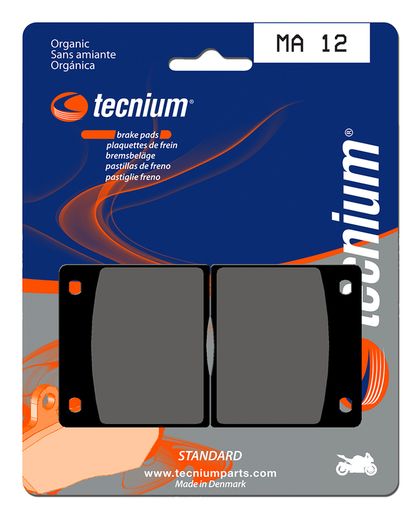 Plaquettes de freins Tecnium route organique - MA12