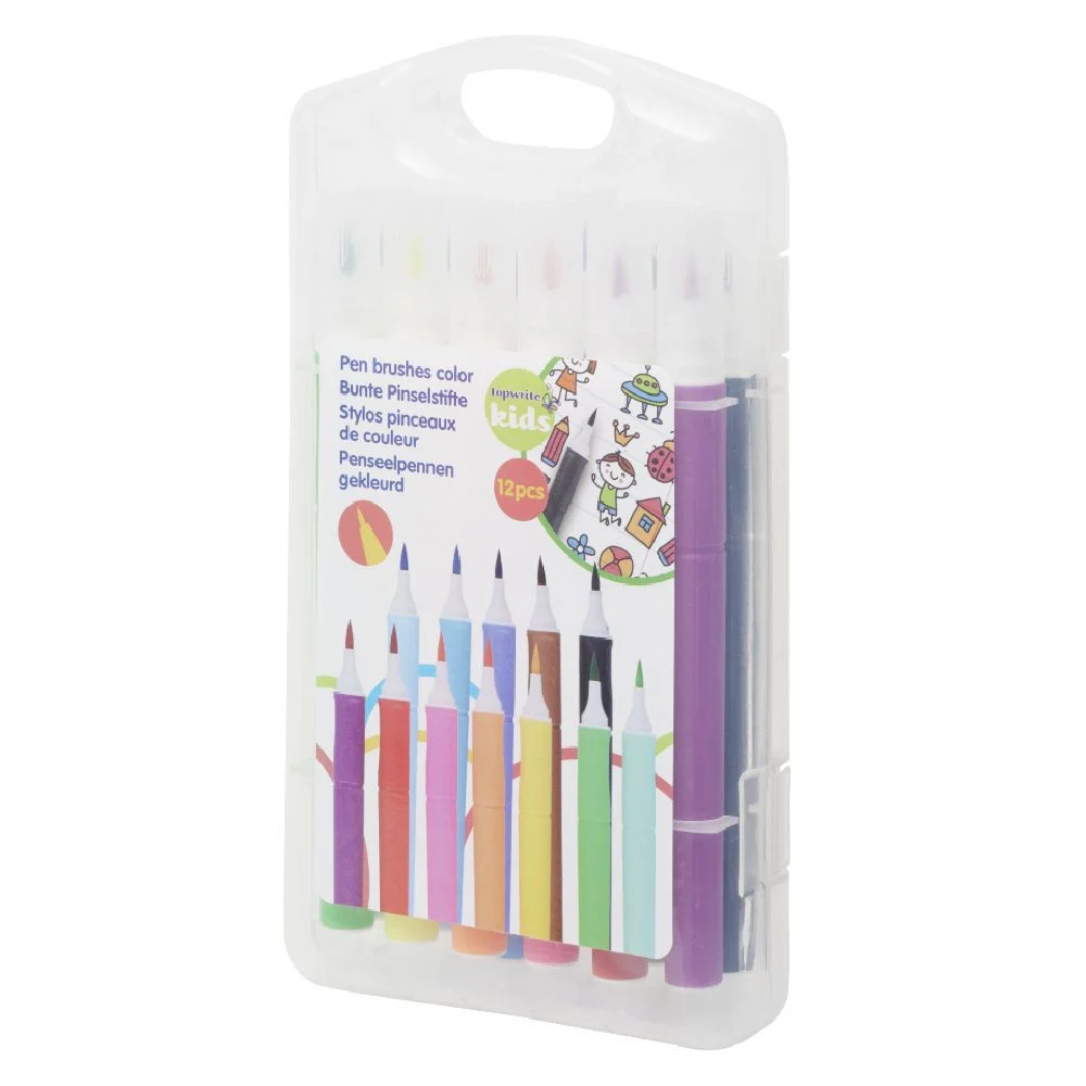 Stylo pinceau de couleur x12