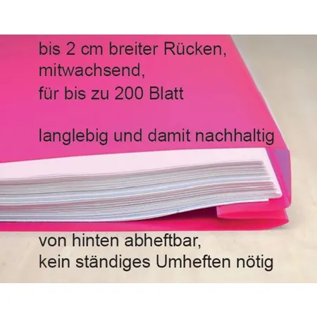 FLVG Schnellhefter pink, DIN A4 - Edition Onkel Schwerdt