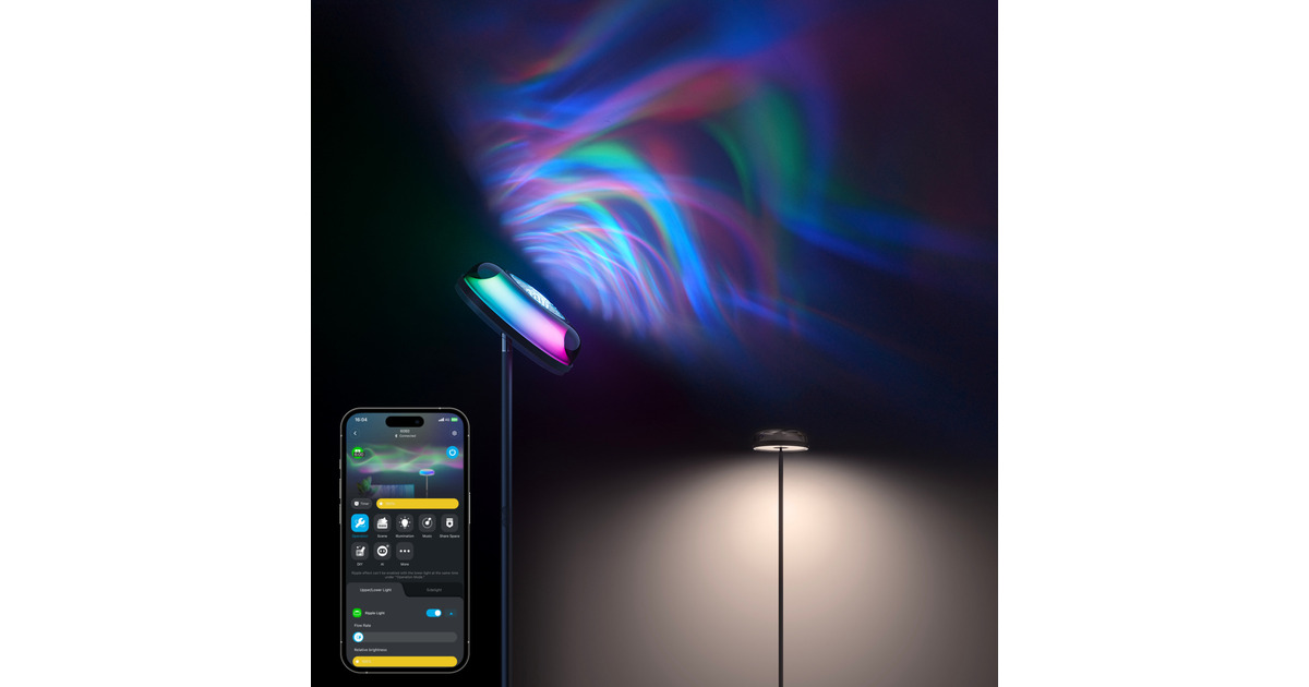 GoveeUplighter Floor Lamp  (Zwart, 2,4GHz wifi, Bluetooth)