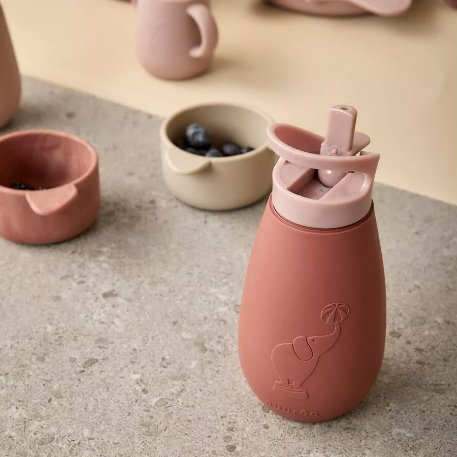 nuuroo Kinderflasche Pax Silikon, Mahogany