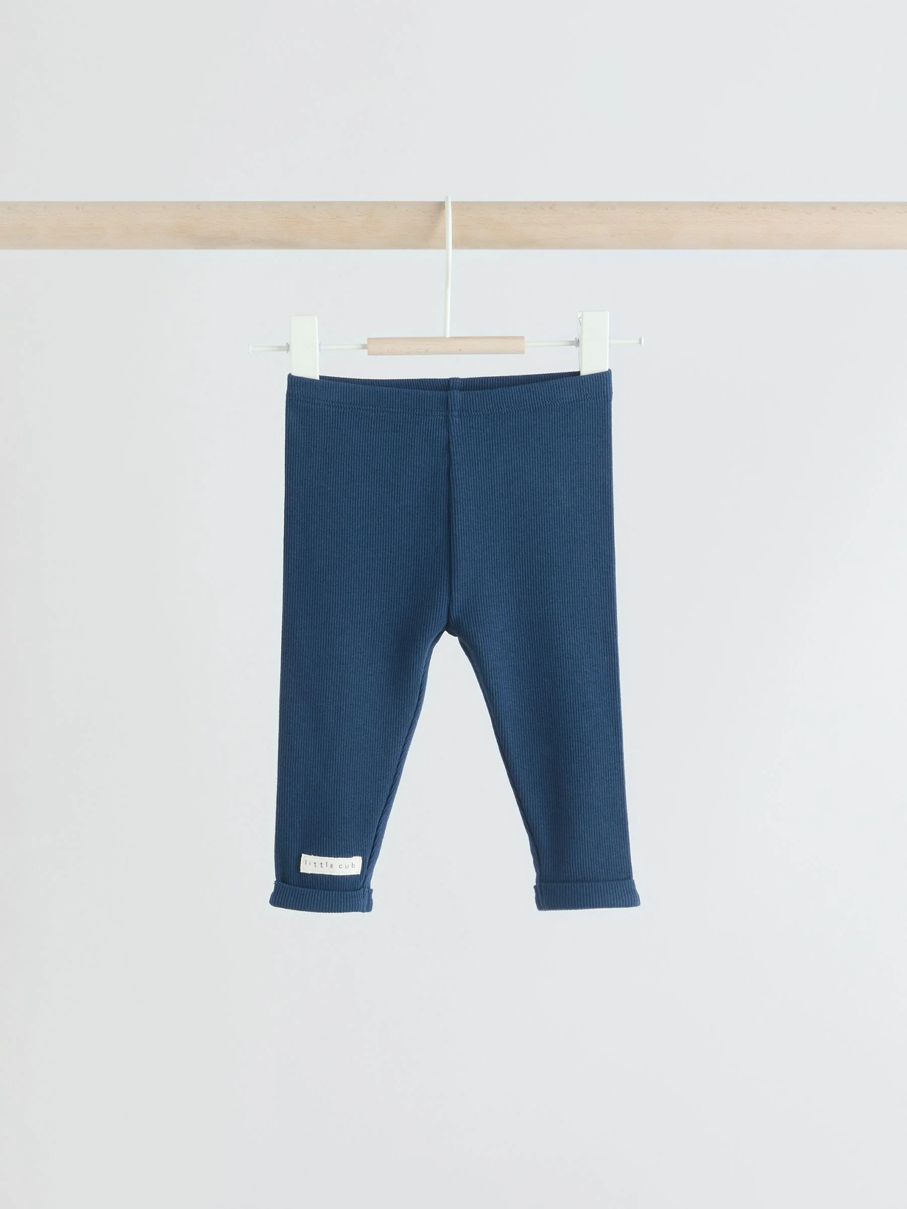 Marineblauw/bruin met beer - Tops en Leggings 6 -delige babyset (0mnd-3jr)