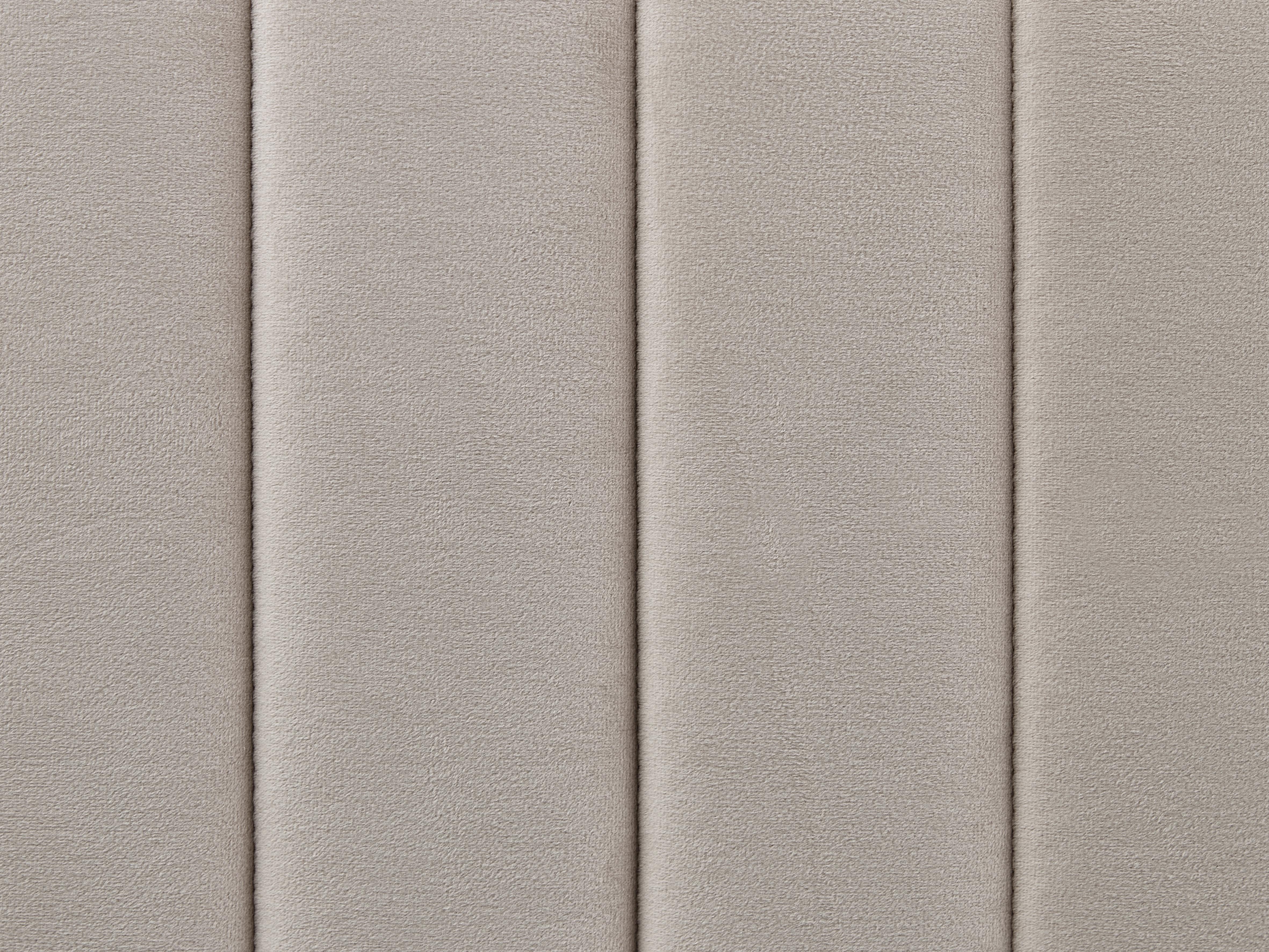 Bed Fluweel LUNAN 180 x 200 cm Taupe
