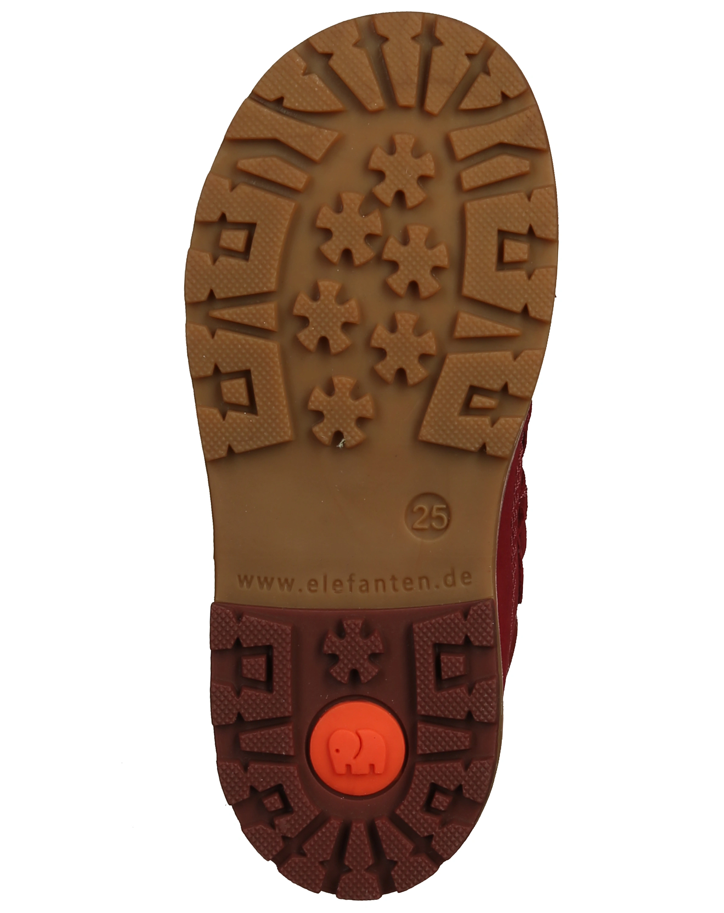Leder-Klettstiefel BERG BOBO in burgundy/oriente