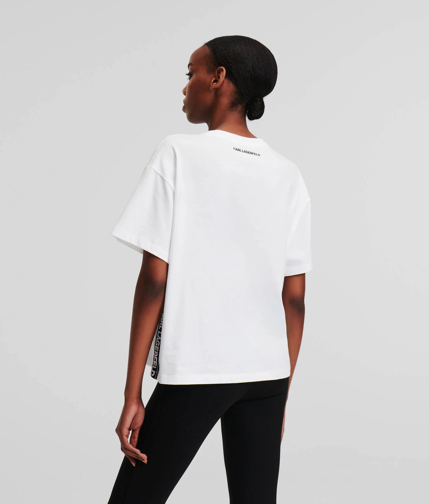 T-SHIRT AVEC GALON À LOGO KARL