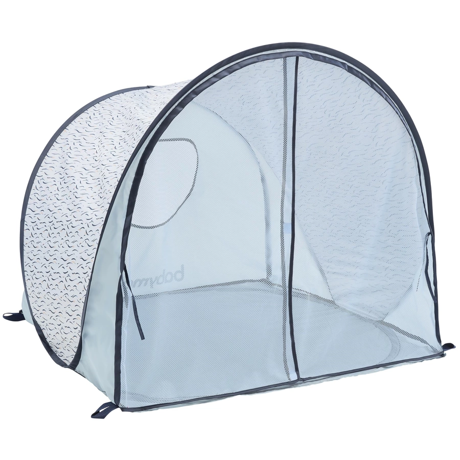babymoov Strandmuschel Blue Waves mit UV-Schutz 50+