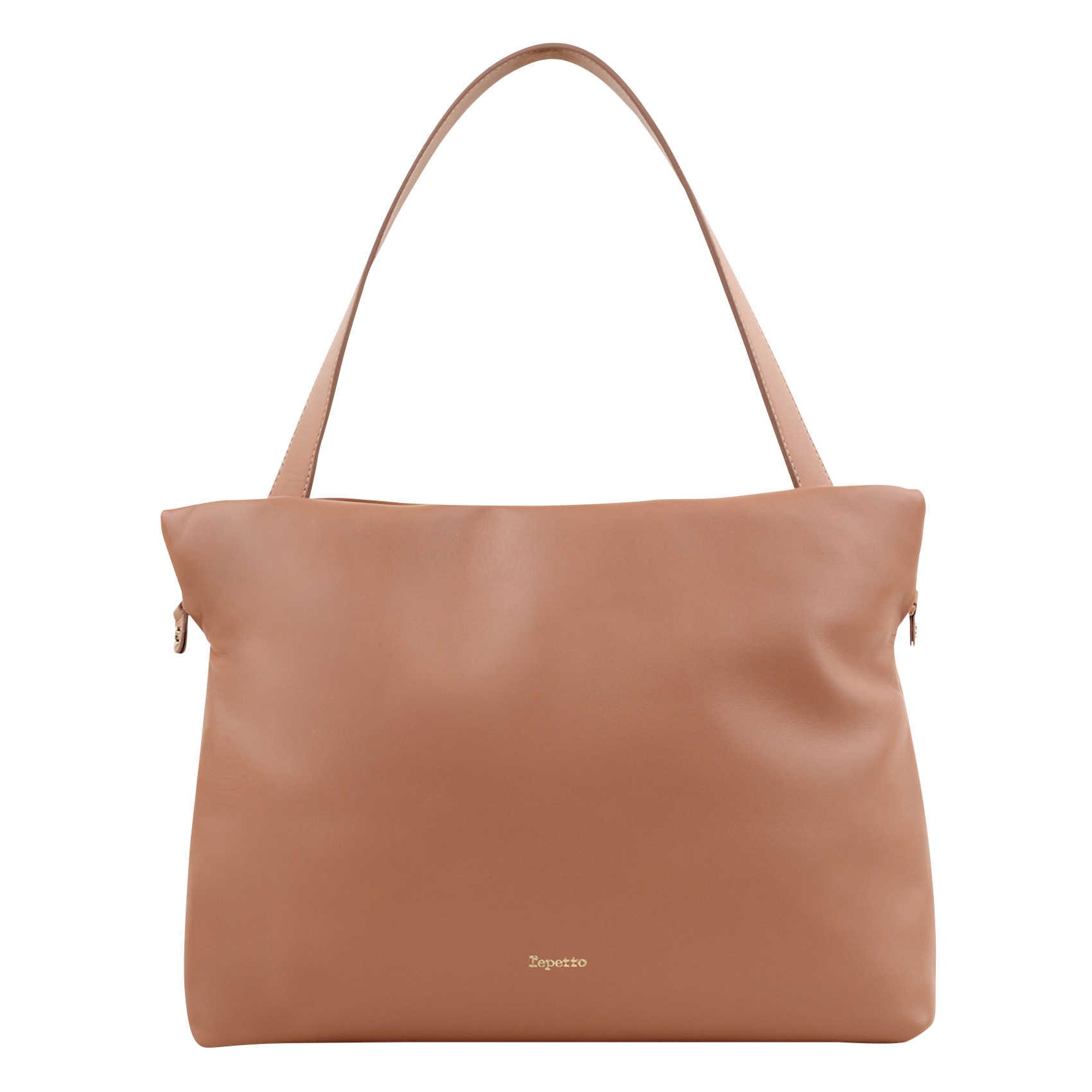 PLUME - Sac porté épaule en cuir | Beige