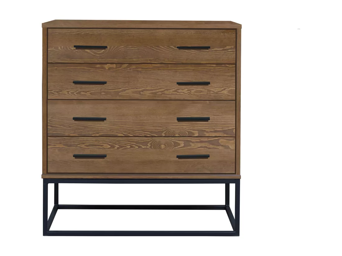 Coffre de loft en bois Sydney I, couleur marron
