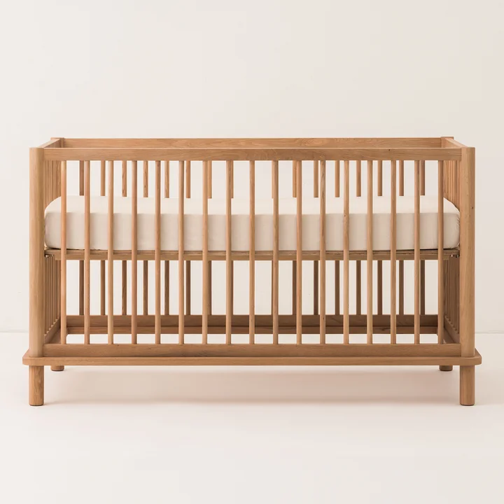 Nobodinoz - Latitude Babybett, 70 x 140 cm, Eiche natur