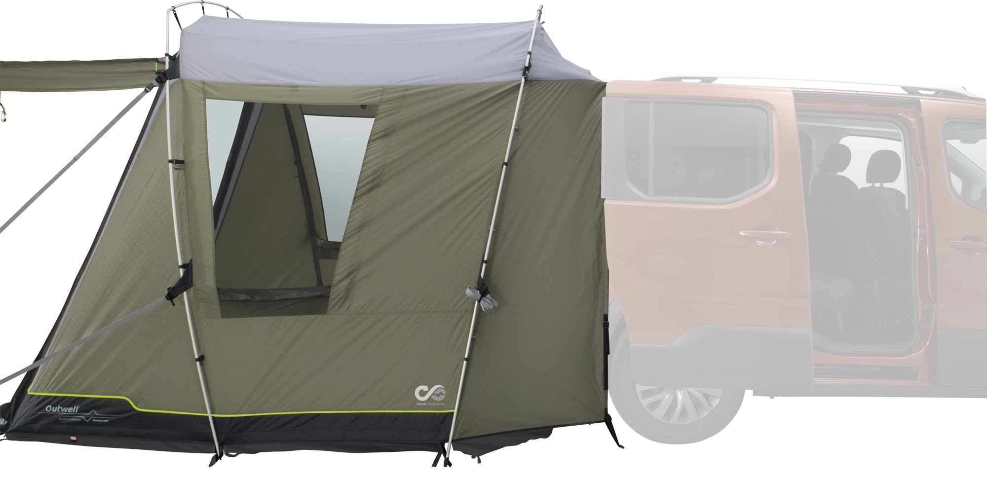 Outwell Dunecrest S Vorzelt für Minicamper 2 Personen Grün