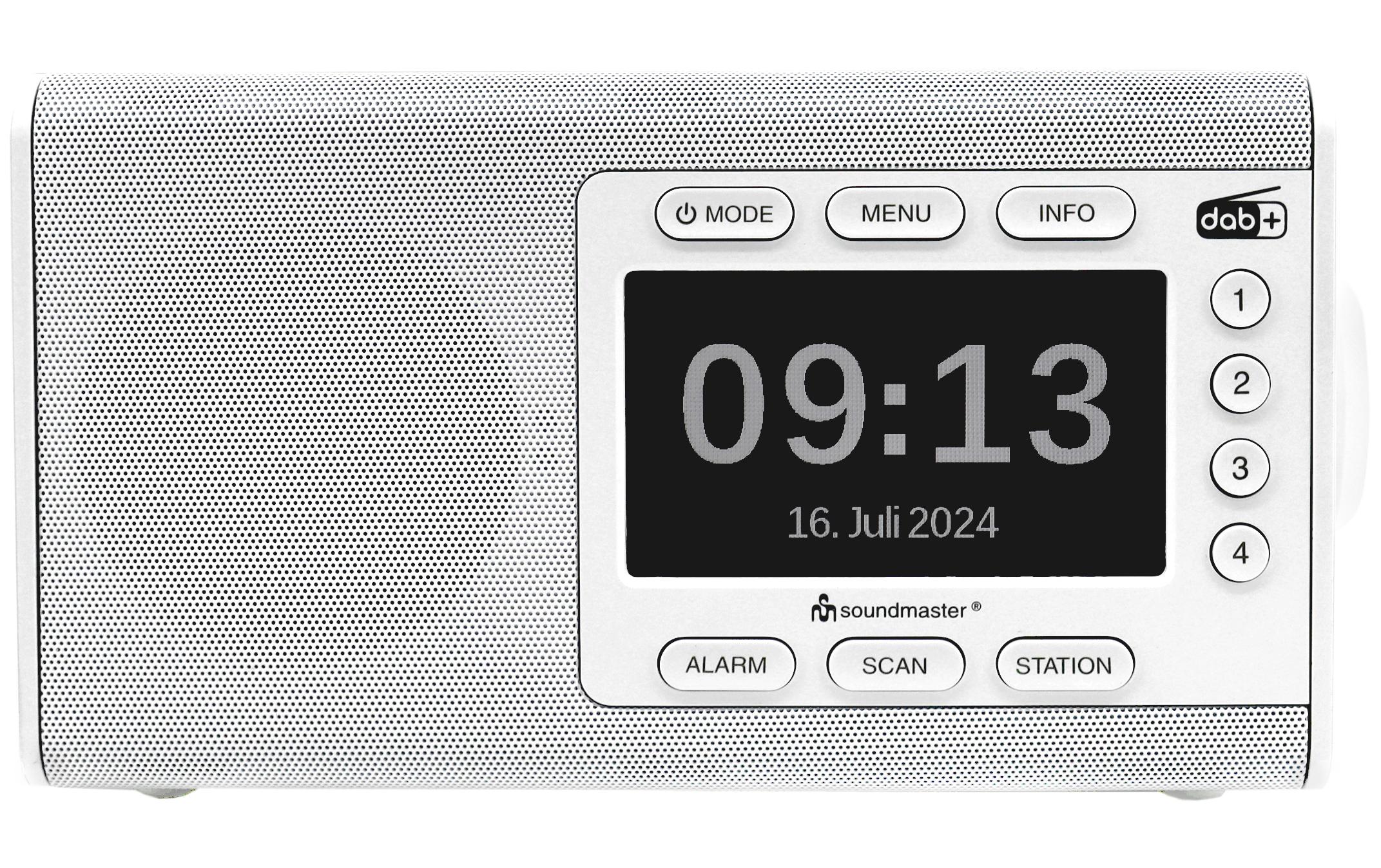 DAB+ Radio DAB900WE WeissDAB+ Radio mit grossem Farbdisplay