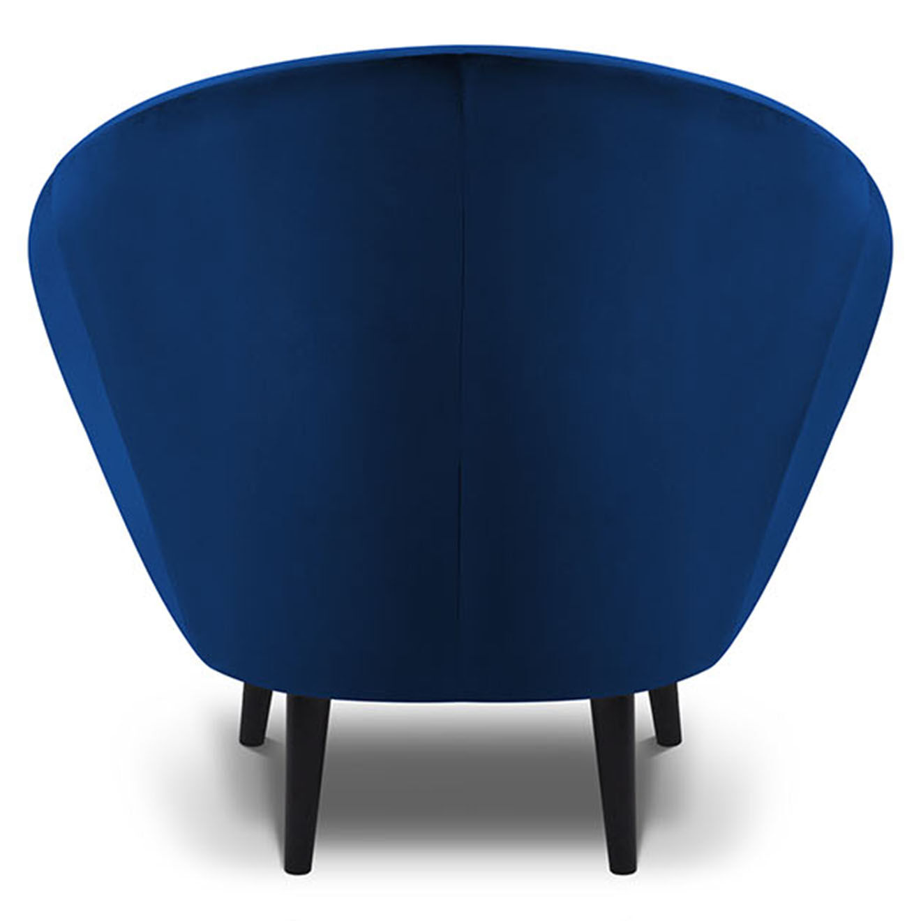 Mazzini Sofas Fauteuil velours petale bleu roi - 94x90x92 cm