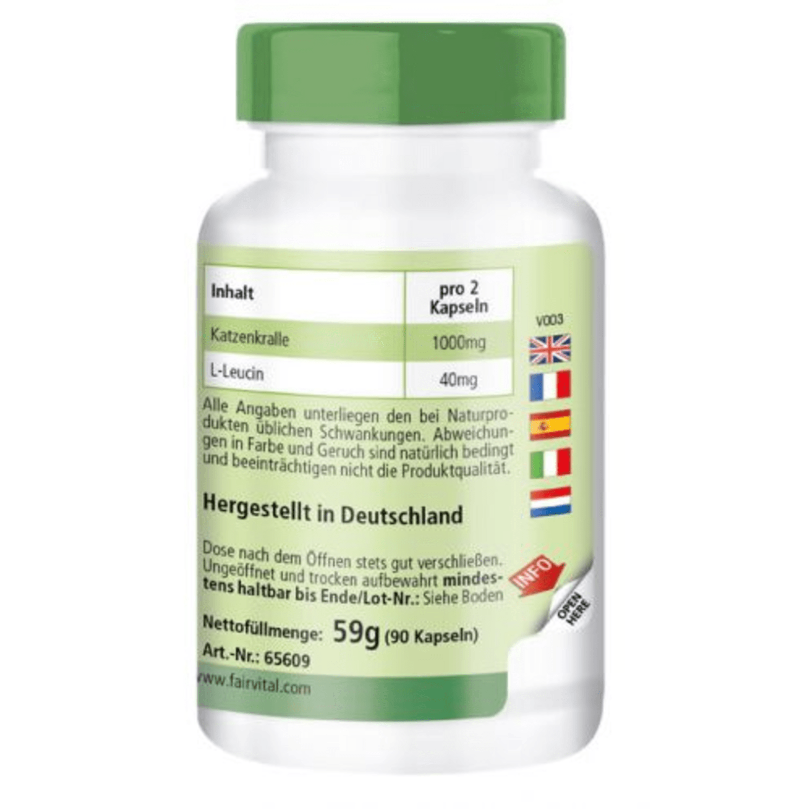 Katzenkralle 500mg (90 Kapseln)