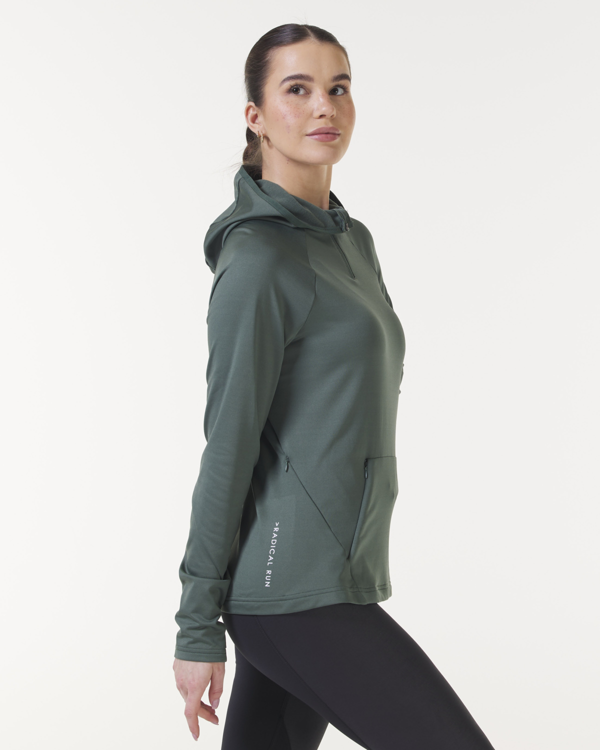 LEVITY Radical Run Tech Hood Greengrey