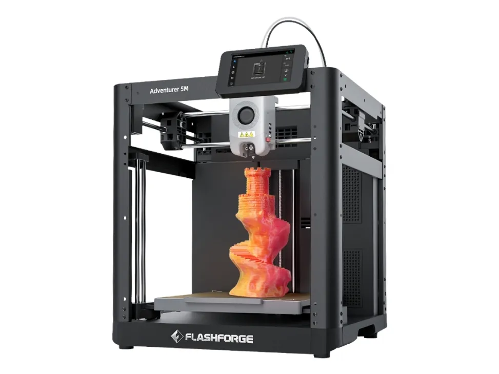 Flashforge Adventurer 5M, Fused Filament Fabrication (FFF), Wi-Fi, Ethernet LAN, USB-port, Visningsvindue