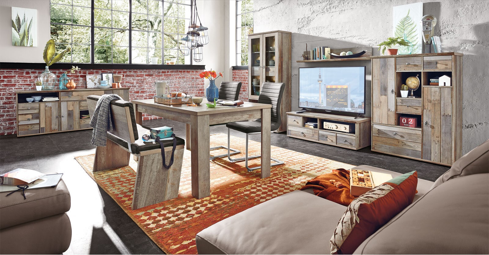 Esstisch Bonanza Driftwoodca. 160 x 76 x 90 cm