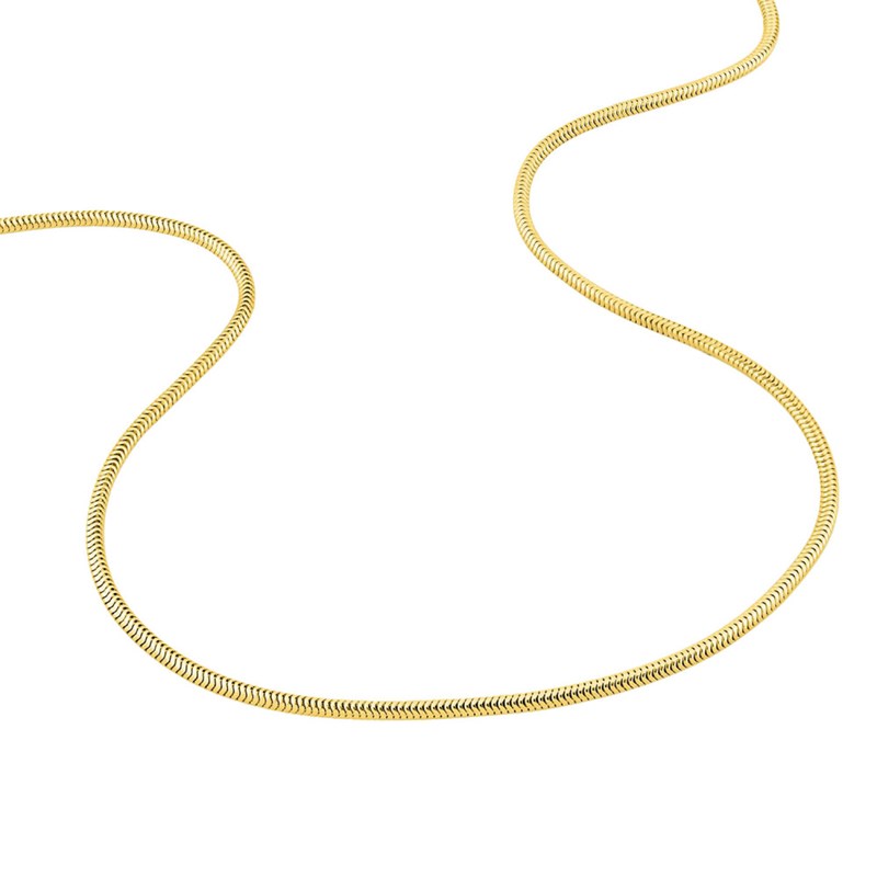 Bracelet Femme 18 cm - Maille Serpentine - Or 18 Carats - Largeur 1.6 mm