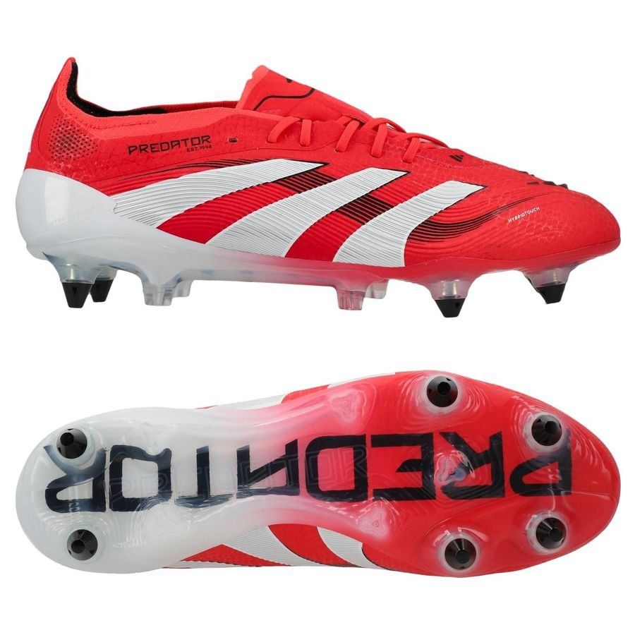 adidas Predator Elite SG Pure Victory - Lucid Red/Blanc/Noir