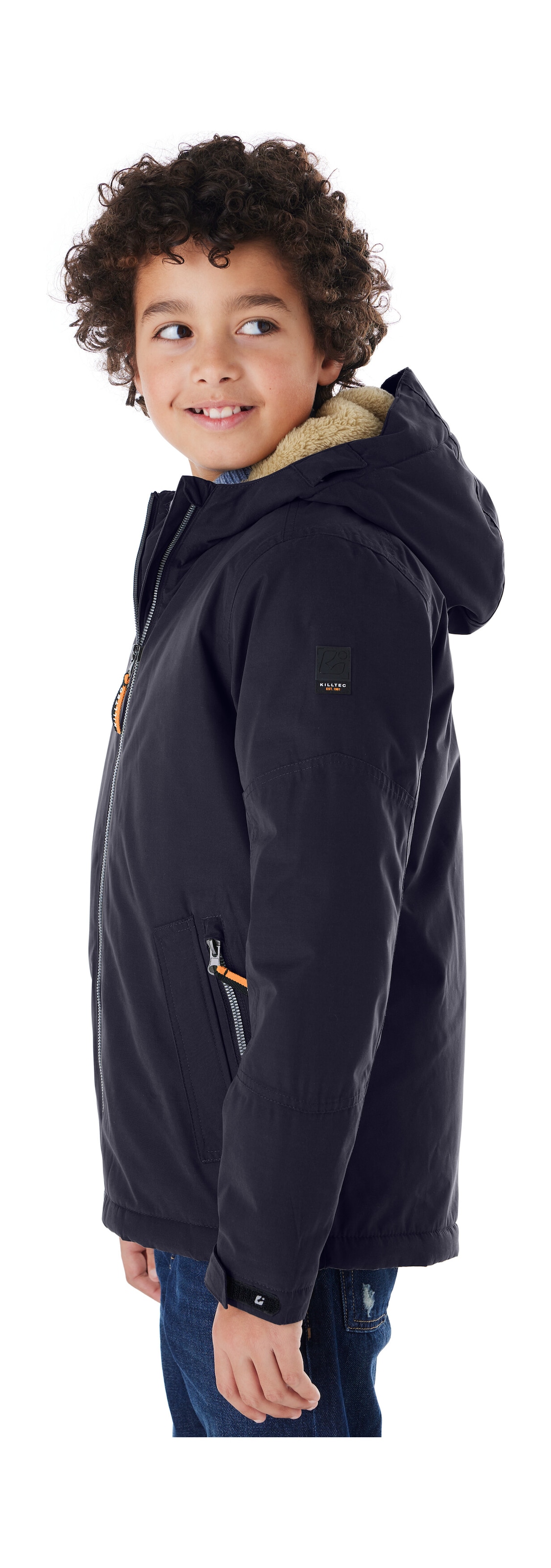 Killtec Funktionsjacke »KOW 377 BYS JCKT« Wasserdichte Funktionsjacke mit Kapuze, warmem Futter und Kinnschutz