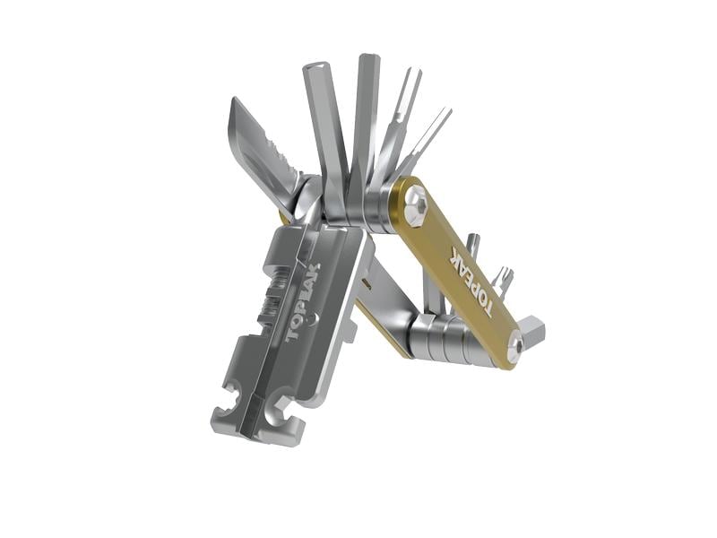 Topeak P20 Minitool mit Kettennieter, 20 Funktionen Minitool mit 20 Funktionen