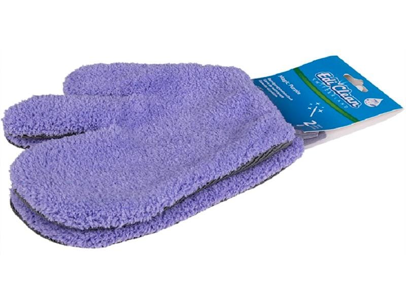 Edi Baur Putzhandschuh Magic Purple 2 Stück, Lila Reinigungshandschuh