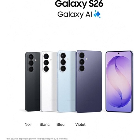 Smartphone Samsung Galaxy S26 512 Go Blanc