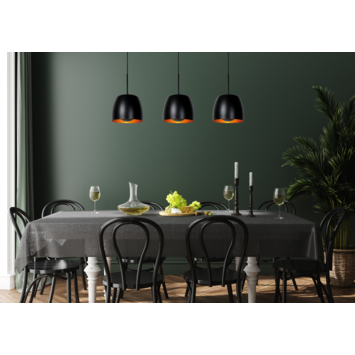 Lucide hanglamp Nolan zwart Ø24 cm