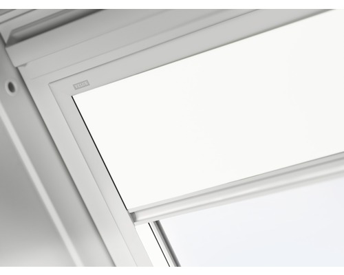 VELUX Advantage Set: Warmtewerende luifel, transparant zwart, en verduisterend rolgordijn, wit DOP C02 1025S