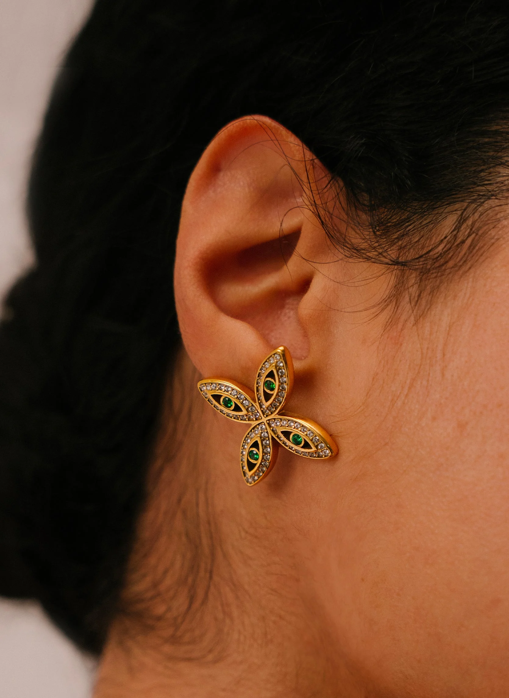 MENES - Boucles d'oreilles pendantes menes | Bleu