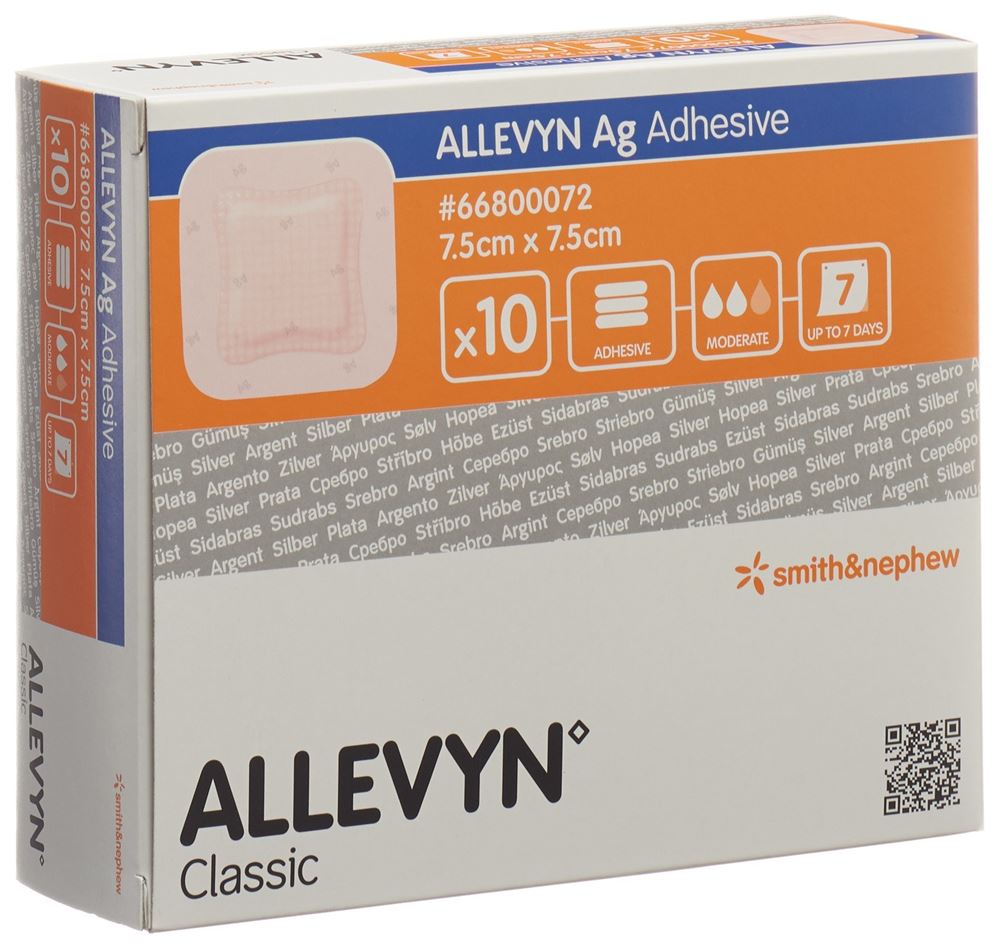 ALLEVYN Wundkompresse 7.5x7.5cm 10 Stk