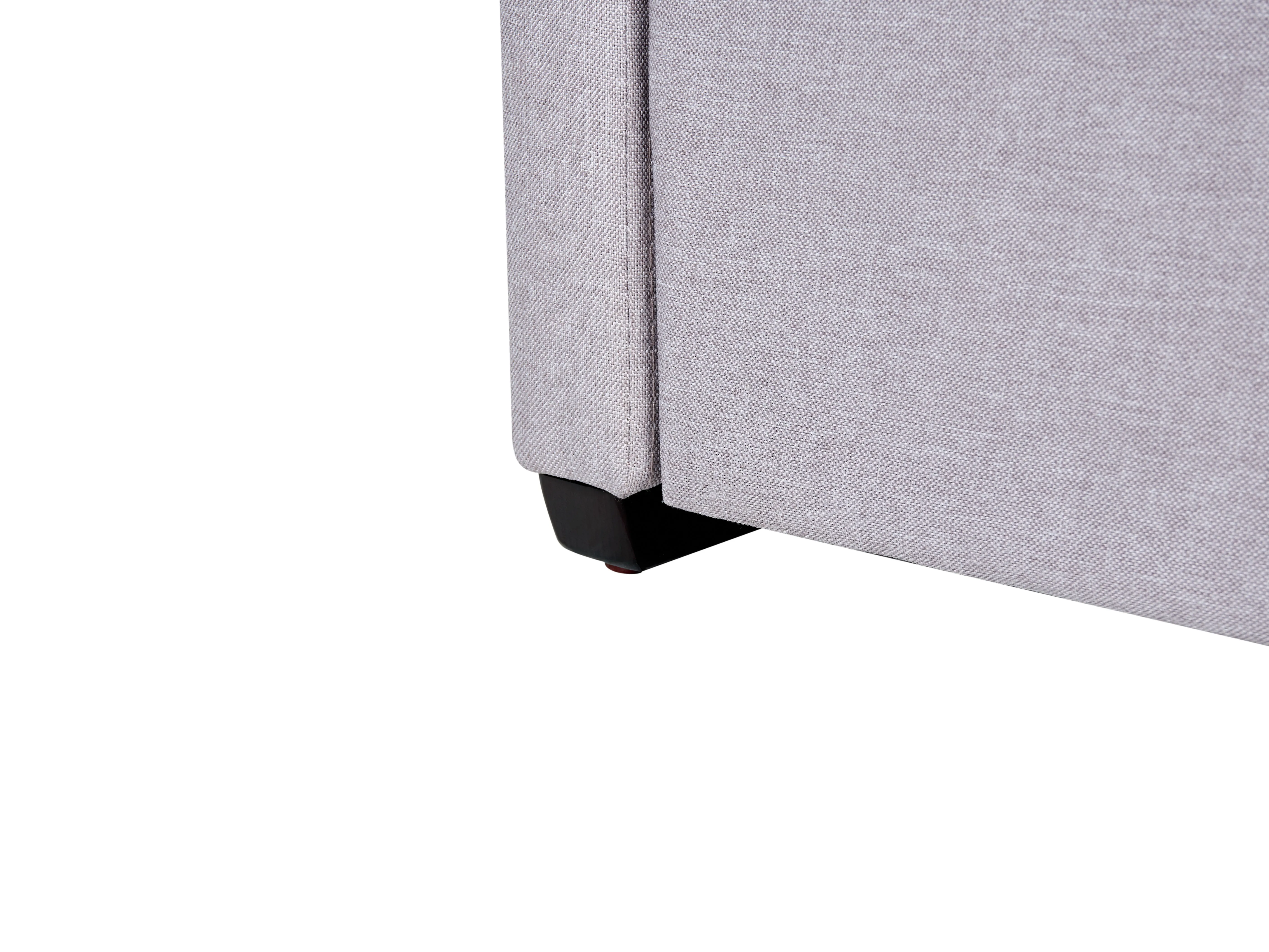 Onderschuifbed Stof MARMANDE 90 x 200 cm Lichtgrijs