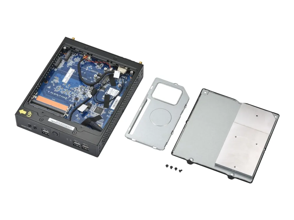 Shuttle XPC slim DS50U5 - Barebone - Slim-PC 1 x Core i5 1335U / op til 4.6 GHz - RAM 0 GB - UHD Graphics - Gigabit Ethernet, 2.5 Gigabit Ethernet - sort