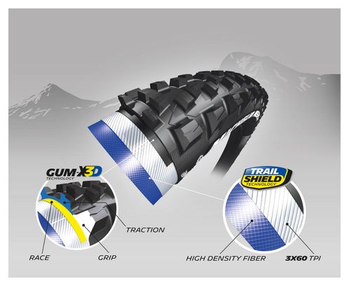 Pneu Michelin Wild AM Competition Line 27.5'' Tubeless Ready Souple E-Bike Ready