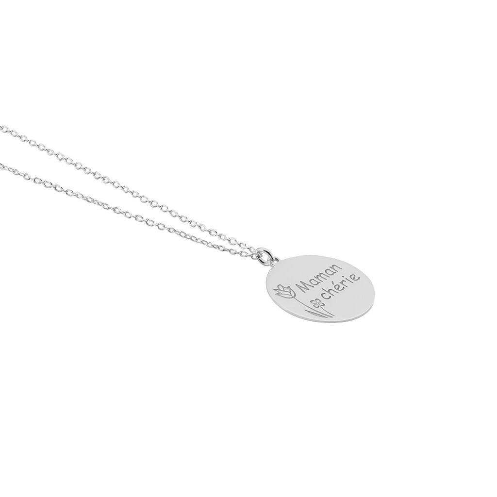 Collier Florine Argent Blanc