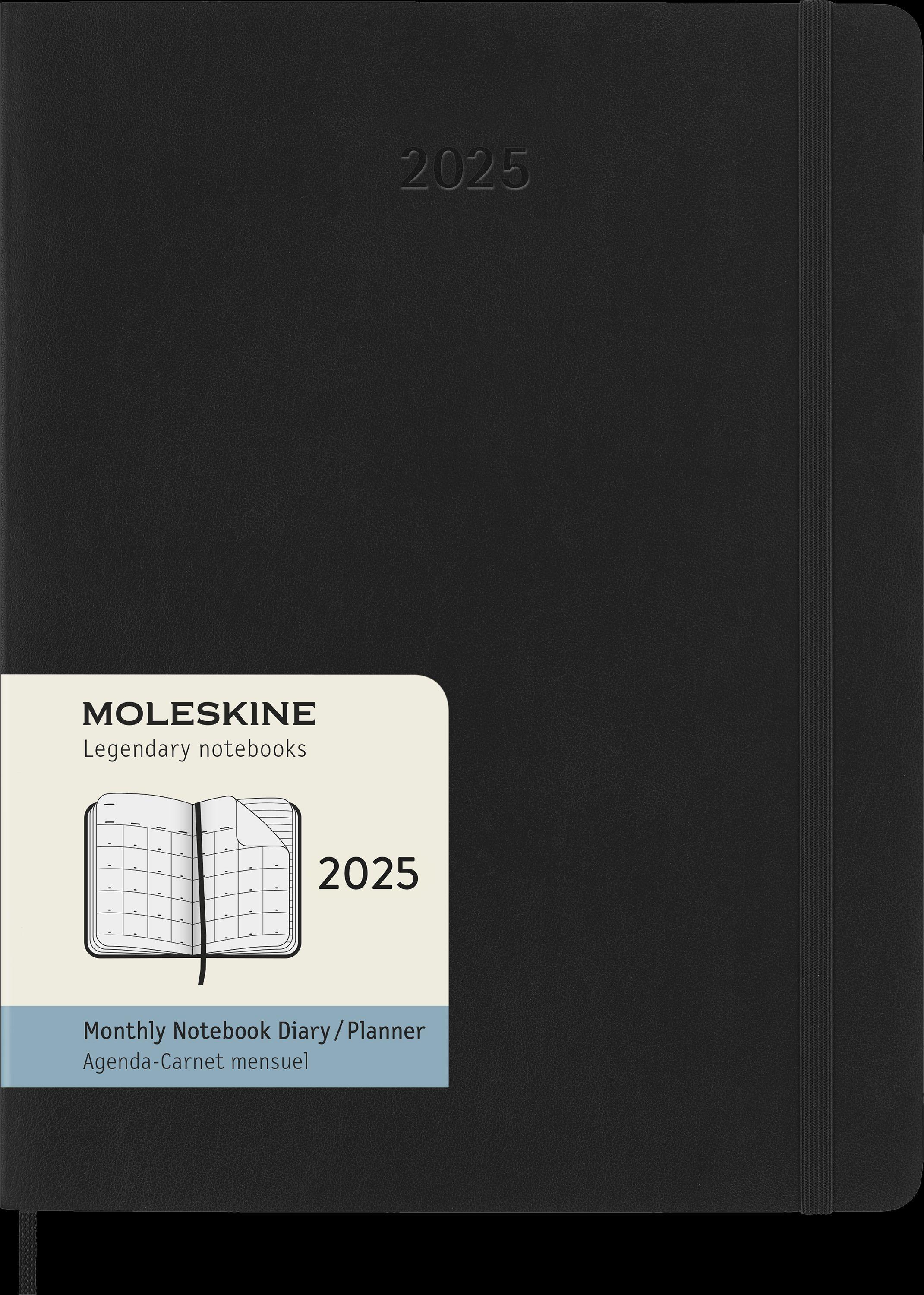Moleskine 12 Monate Tageskalender 2025, Large/A5