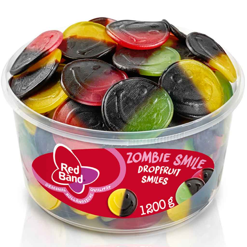 Red Band Fruchtgummi Lakritz Zombie Smile 1200g MHD:29.4.26